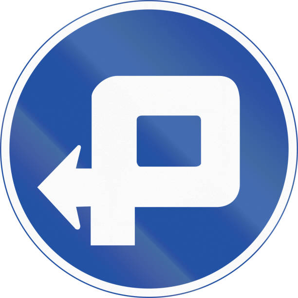 istock Korea Traffic Safety Sign - Mandatory Detour 679333784