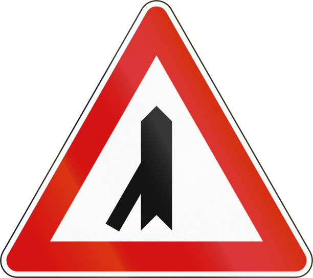 istock Road sign in the Slovenians - Priority Road 679339994