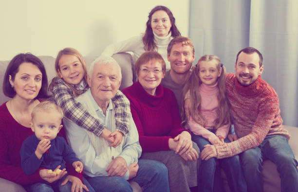 istock Positive family making numerous photos 679353126