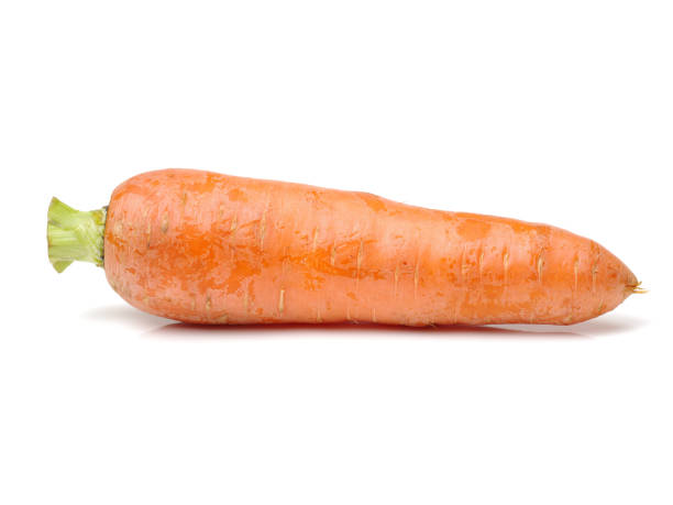 istock Heap of carrots isolated on a white background 679367776