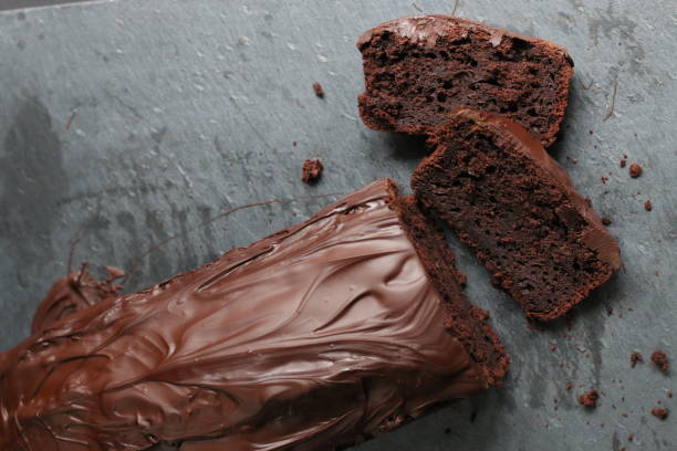 istock Chocolate cake with glaze and sauerkraut 679377062