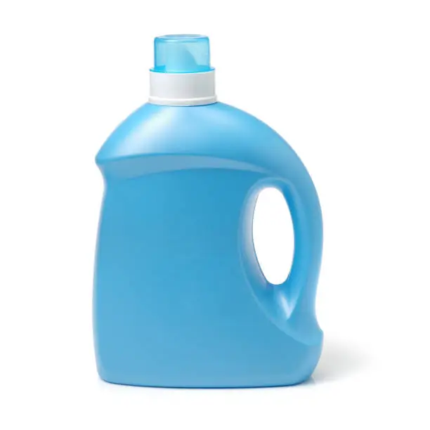 Photo of Laundry Detergent Bottle  on white background