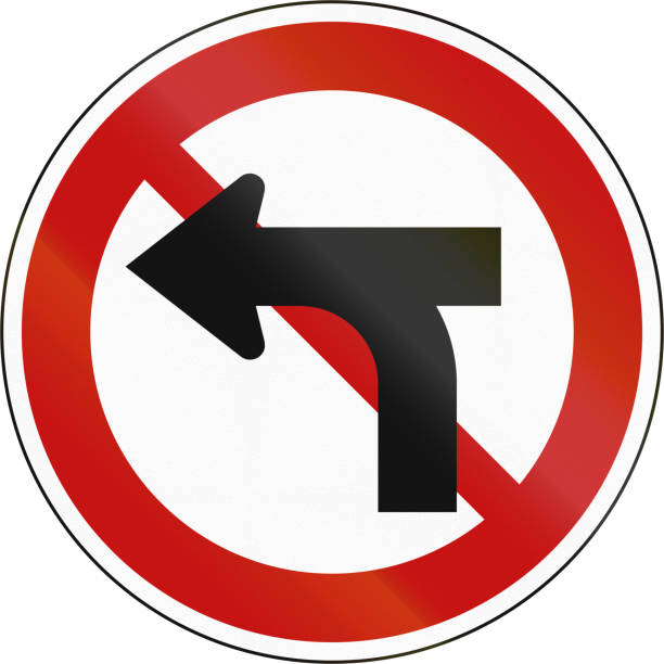 istock Korean Traffic Sign - No Vehicle Crossing 679413174