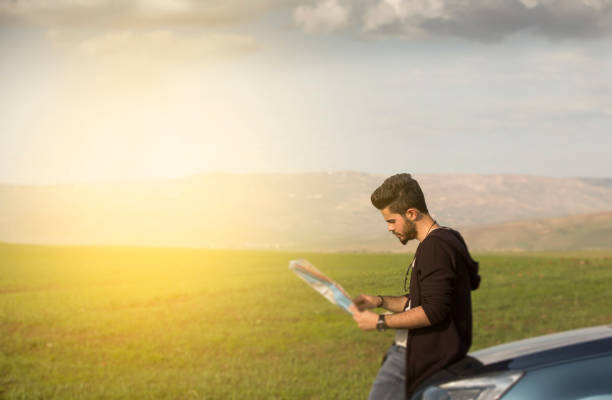 istock Man holding map of Australia 679414674