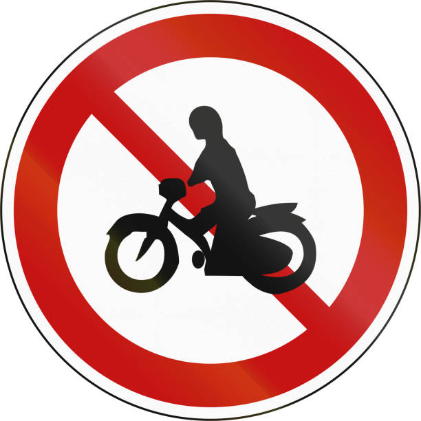 istock A South Korean prohibition sign - No Motorcycles 679416724