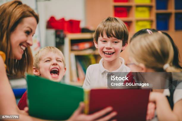 Storytime At School Stock Photo - Download Image Now - Reading, Education, Storytelling