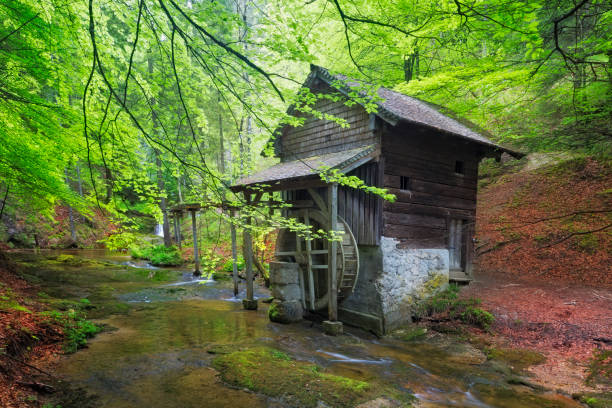 istock Old Mill in Scheffau - European Alps at springtime 679430286