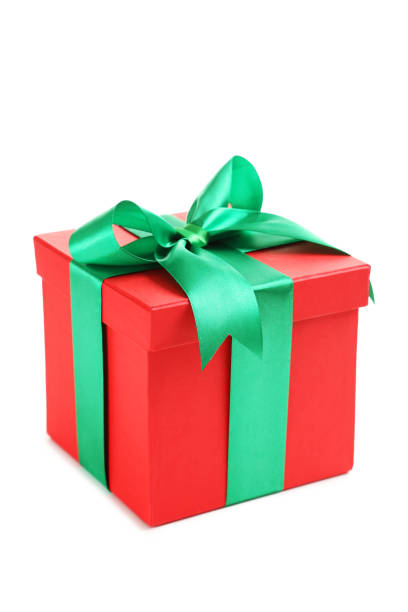 istock Gift box with ribbon isolated on a white 679437920