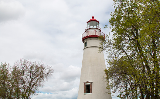 Marblehead Lighthouse on Lake Erie in Marblehead, Ohio.