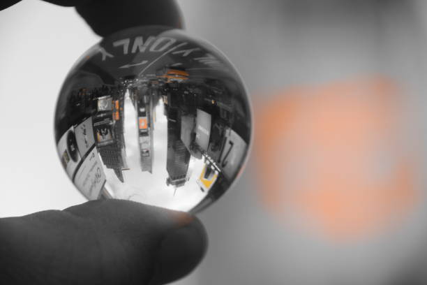 istock Times Square New York City Through a crystal ball 679447996