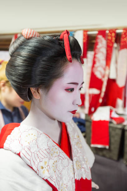 istock Maiko girl in fitting room 679456258