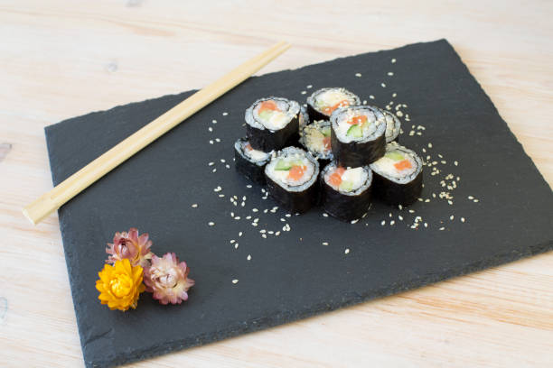 istock Fresh and delicious sushi 679461764