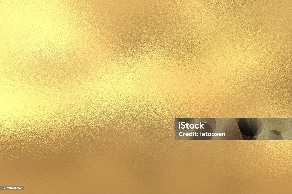 Gold foil texture background Gold - Metal Stock Photo
