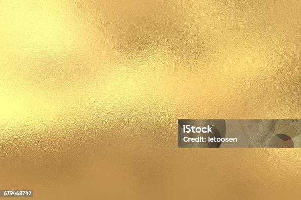 Gold Foil Texture Background Stock Photo - Download Image Now - Gold - Metal, Gold Colored, Foil - Material