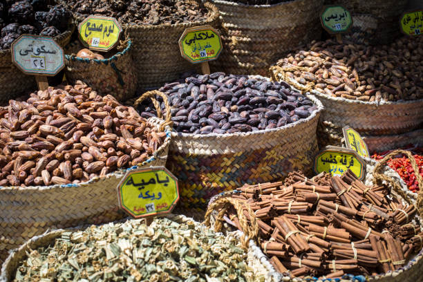 istock Traditional spices bazaar with herbs and spices in Aswan, Egypt. 679469166