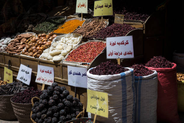 istock Traditional spices bazaar with herbs and spices in Aswan, Egypt. 679469176