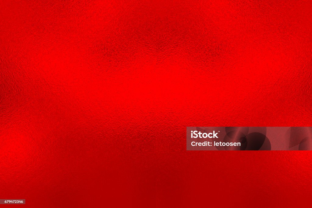 Red foil background, metal texture Red Stock Photo