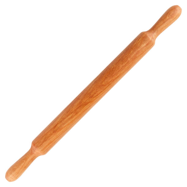 Wooden Rolling Pin stock photo
