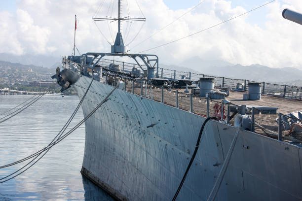 istock Battleship Missouri at Pearl Harbor, Oahu, Hawaii 679483088
