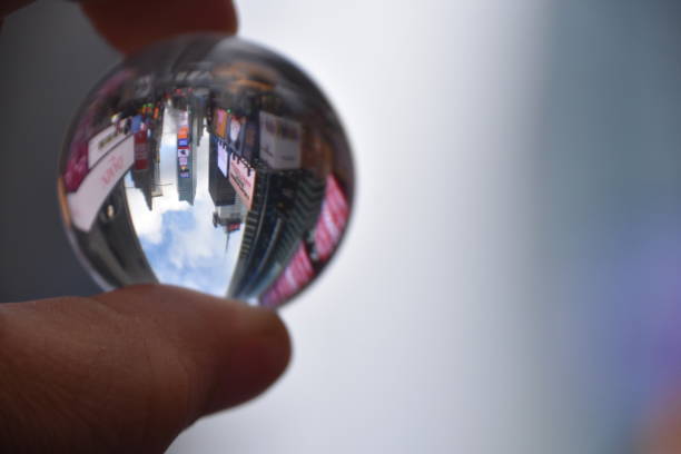 istock Times Square New York City Through a crystal ball 679488246