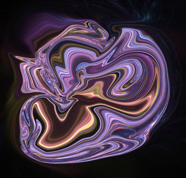 istock Colorful psychedelic liquefied background 679505192