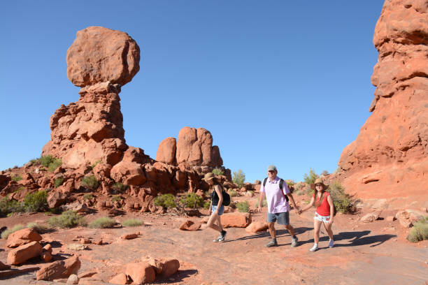 istock People on a hiking trip in mountains. 679505778