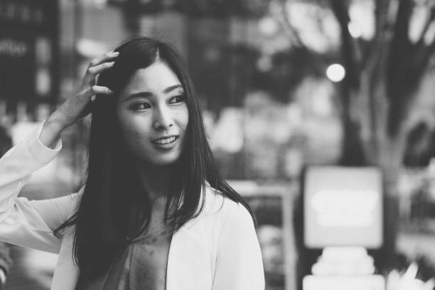 istock Japanese woman looking at someone 679508546