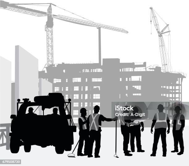 Construction Instruction Stock Illustration - Download Image Now - Construction Site, Construction Industry, In Silhouette