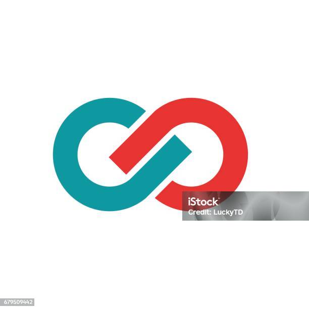 Vector Sign Infinite Teamwork And Union Concept Stock Illustration - Download Image Now - Connection, Logo, Icon Symbol