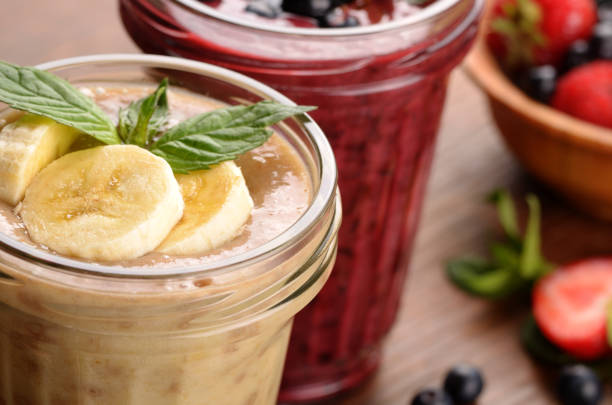 istock Blueberry and banana smoothie 679510196
