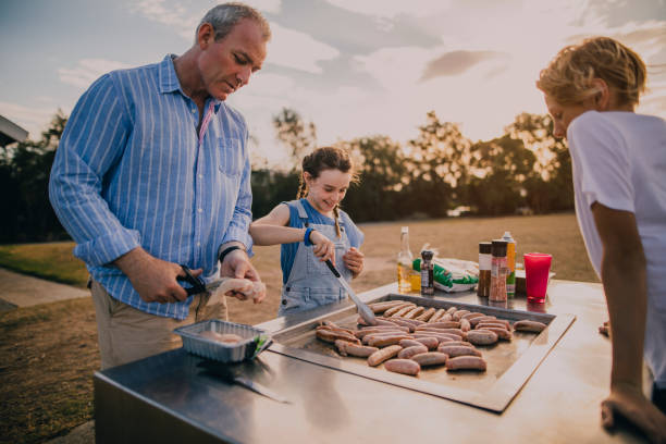 Cooking Sausages on the BBQ