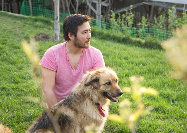 istock Kazakh man and his dog 679518958