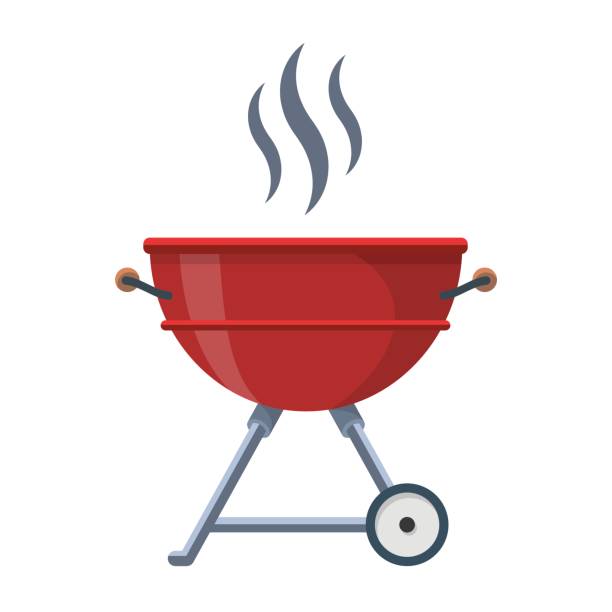 no homework sign clipart Kettle Trolley Portable Coal Charcoal BBQ Grill vector Kettle Trolley Portable Coal Charcoal BBQ Grill flat vector no homework clipart stock illustrations