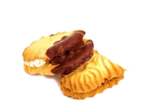 istock stacked short pastry cookies isolated on white background 679524278