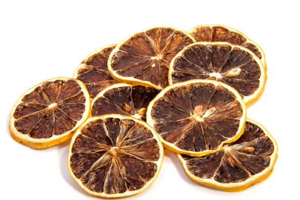 istock beautiful dried lemon isolated on white background 679527938