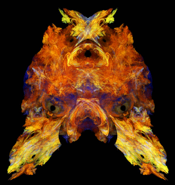 3d abstract fractal illustration for creative design