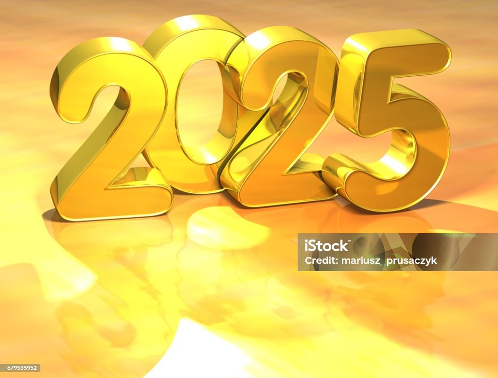 3d Gold New Year 2025 On White Background Stock Photo Download Image 3d Gold New Year 2025 On White Background Stock Photo Download Image