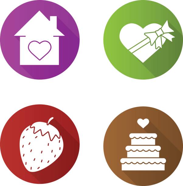 ilustrações de stock, clip art, desenhos animados e ícones de romantics icons - romantics