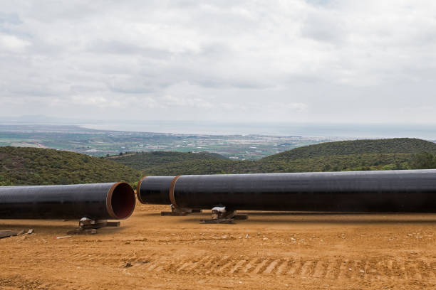istock Gas pipeline construction in Greece. 679536580