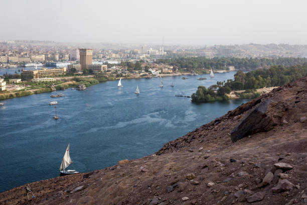 istock Feluccas sailing on the Nile near Aswan, Egypt 679538134