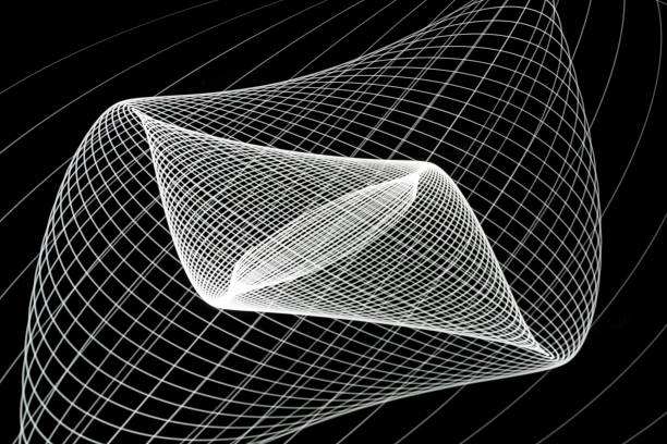 Creative abstract blured background with light lines