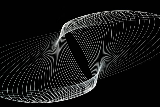 Creative abstract blured background with light lines
