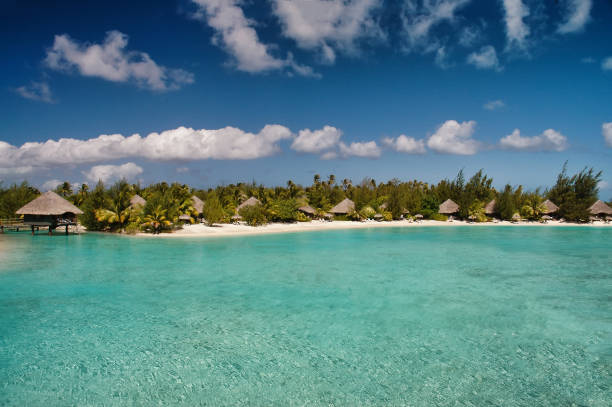 istock Beautiful Bora Bora island beach scene 679546928