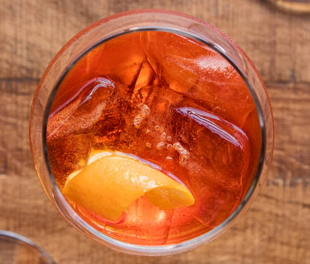 istock Spritz Italian cocktail top view 679589532