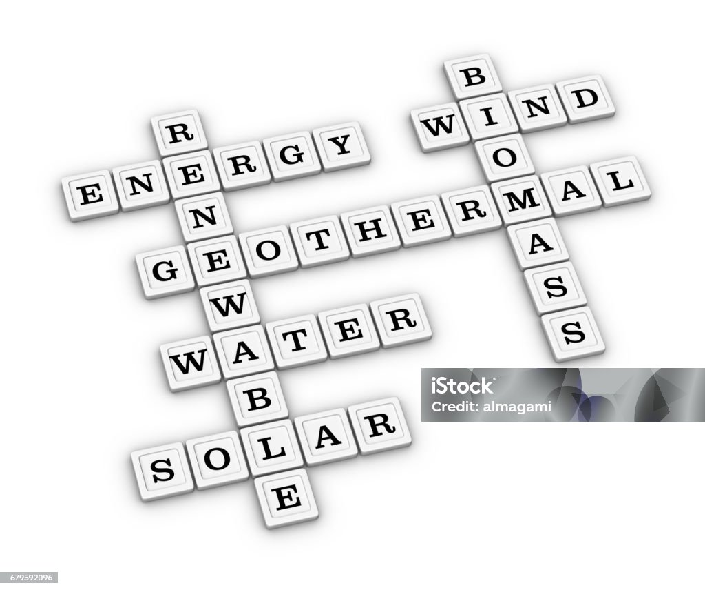 Renewable Energy Sources Crossword Puzzle Stock Photo Download Image Renewable Energy Sources Crossword Puzzle Stock Photo Download Image