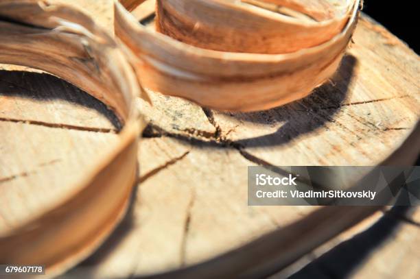 Stump Of Trees With Rings Of Growth Of A Shiver Are Twisted From Above Concept Of Carpentry And Homemaking Stock Photo - Download Image Now
