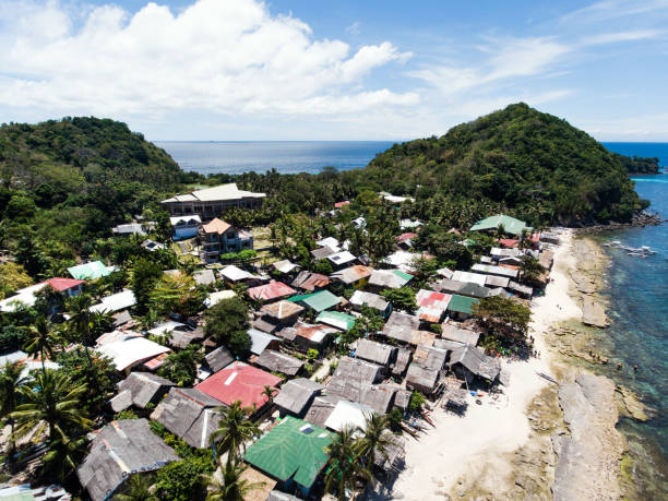 istock Apo island aerial view 679614310