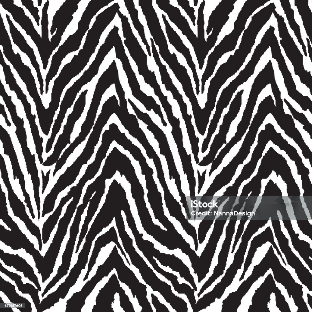 Zickzack-Zebrastreifen ~ nahtloser Hintergrund - Lizenzfrei Zebra Vektorgrafik