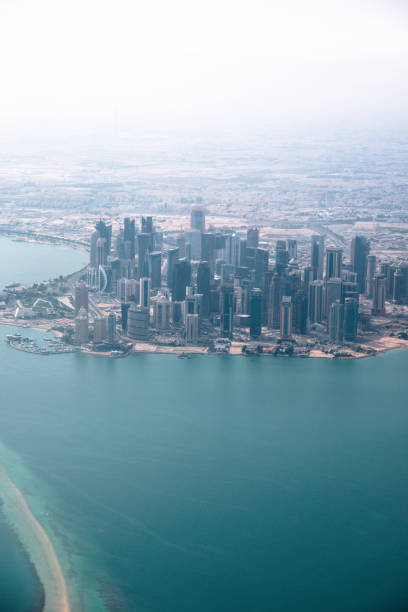 istock aerial view of doha in qatar 679625824