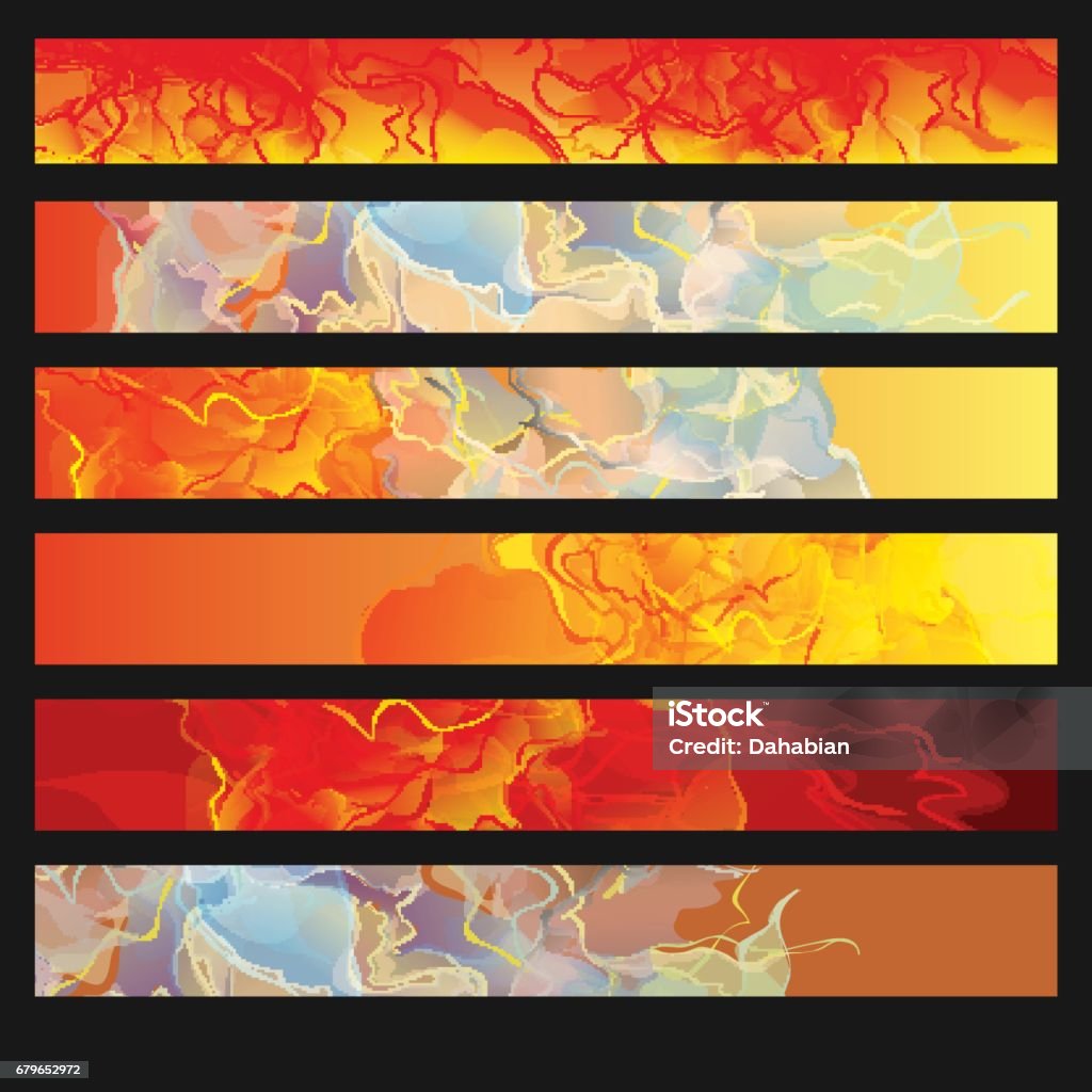 Flames Header Fire Flame Backgrounds Stock Illustration - Download Image Now ...